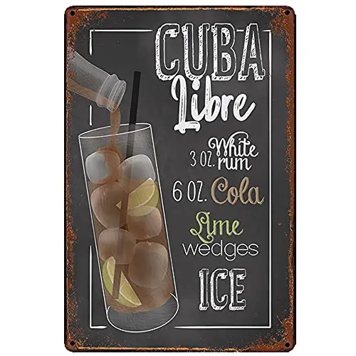 Оригинальные винтажные дизайнерские Коктейльные знаки с изображением Куба