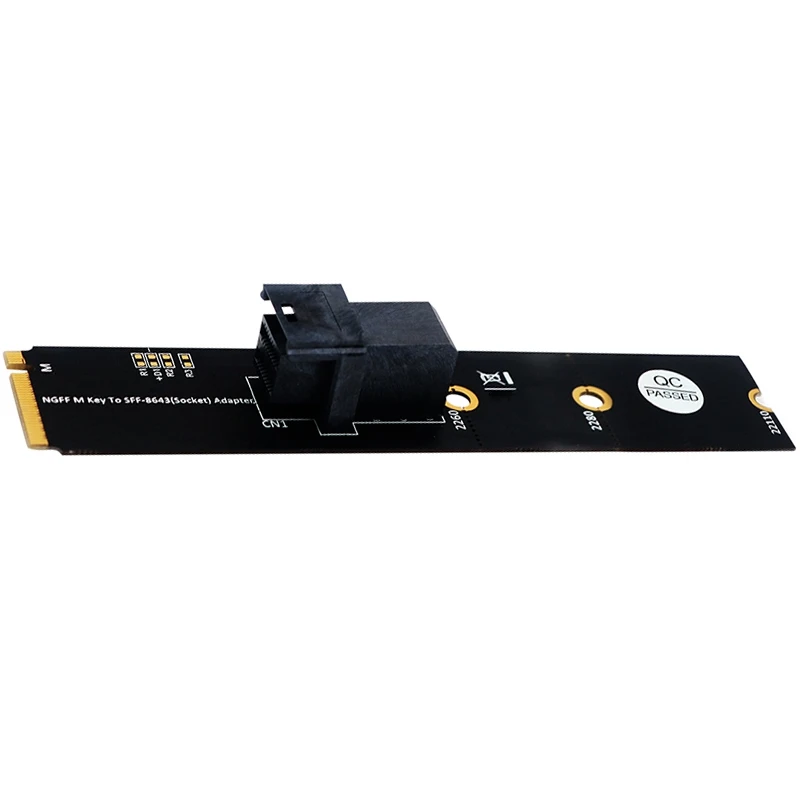 

SFF-8643 Mini-SAS HD 36-Pin to M.2 Key M Adapter Card for U.2 NVMe PCIe-NVMe SSD Support 750 2.5-Inch