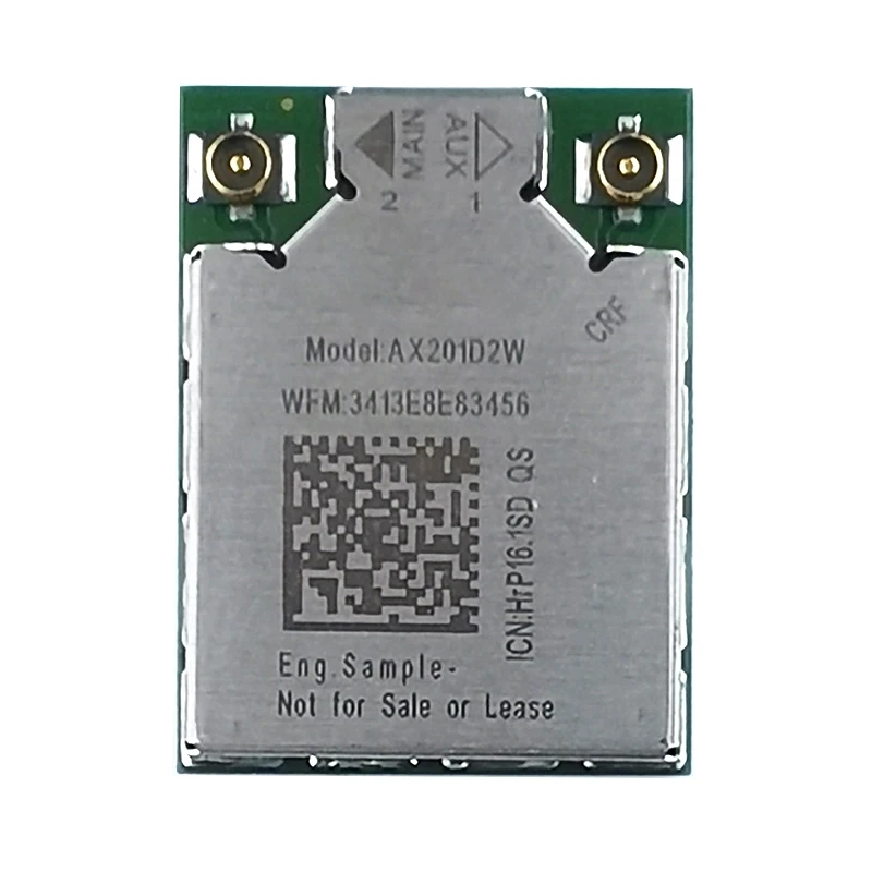 

AU42 -AX201D2W Инженерная версия беспроводной сетевой карты 2,4 ГГц/5 ГГц двухдиапазонный 3000 Мбит/с BT 5,1 802.11AX WiFi модуль