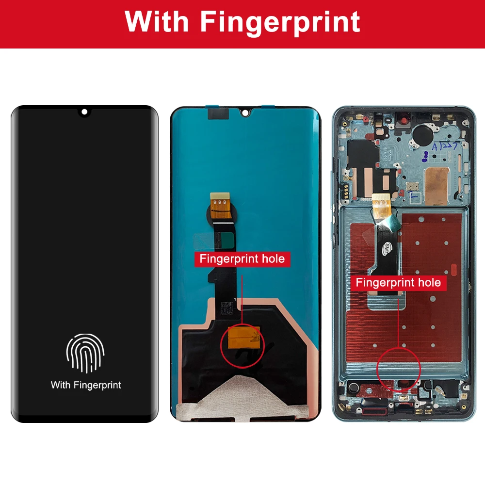Оригинальный AMOLED дисплей для Huawei P30 Pro ЖК-дисплей сенсорный экран дигитайзер в
