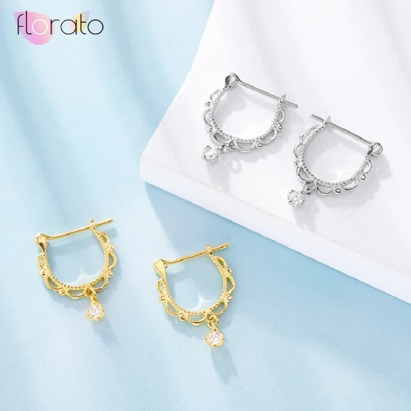 925 подковы из стерлингового серебра стиль серьги ювелирное изделие тонкого