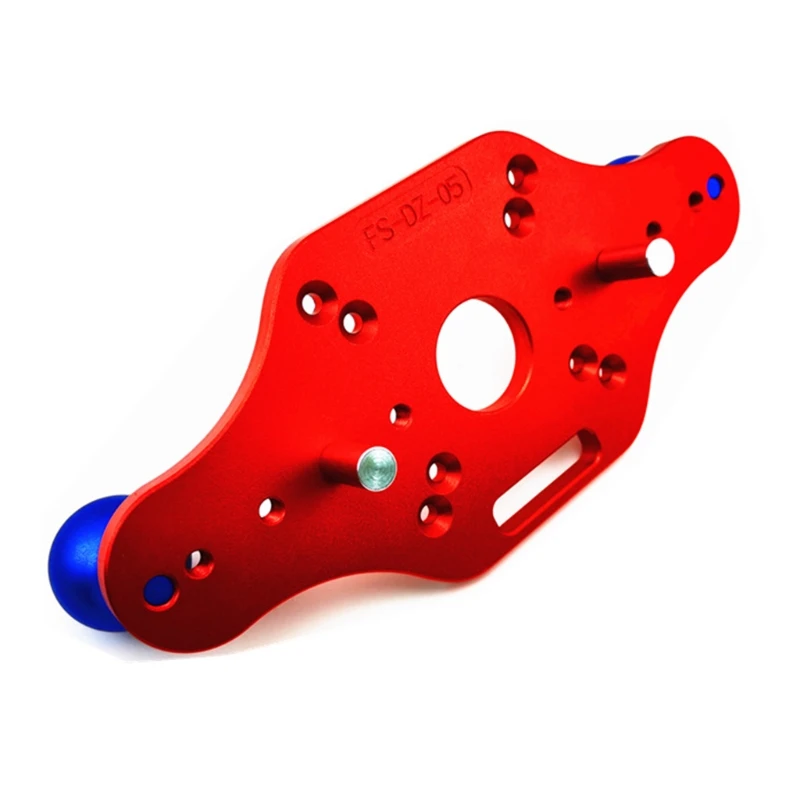 

Woodworking Router Bottom Plate Bakelite Milling Mounting Plate for Trimming Machine Slotted Chamfer Woodworking Tool