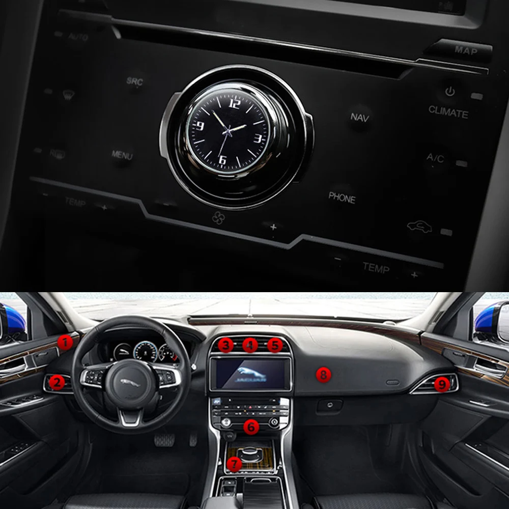 Автомобильные часы Ремонт интерьера светящиеся электронные кварцевые украшение