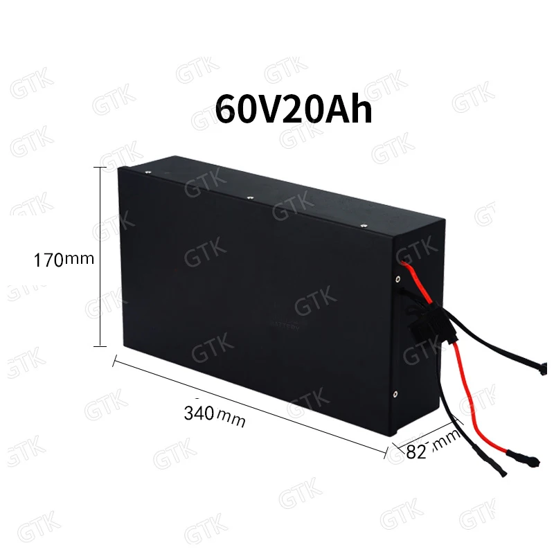 Водонепроницаемый Литий-ионный аккумулятор GTK 60 в 20 Ач 18650 BMS литий-ионный для