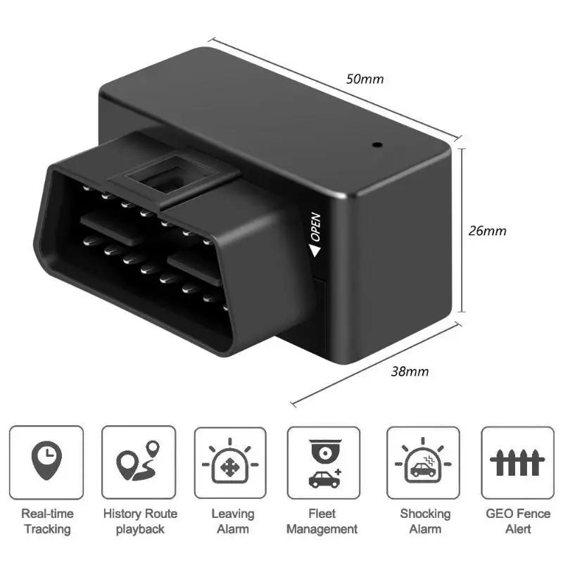 VODOOL OBD II 2 GPS трекер 16PIN Plug Play Car GSM OBD2 устройство слежения OBDII локатор с онлайн