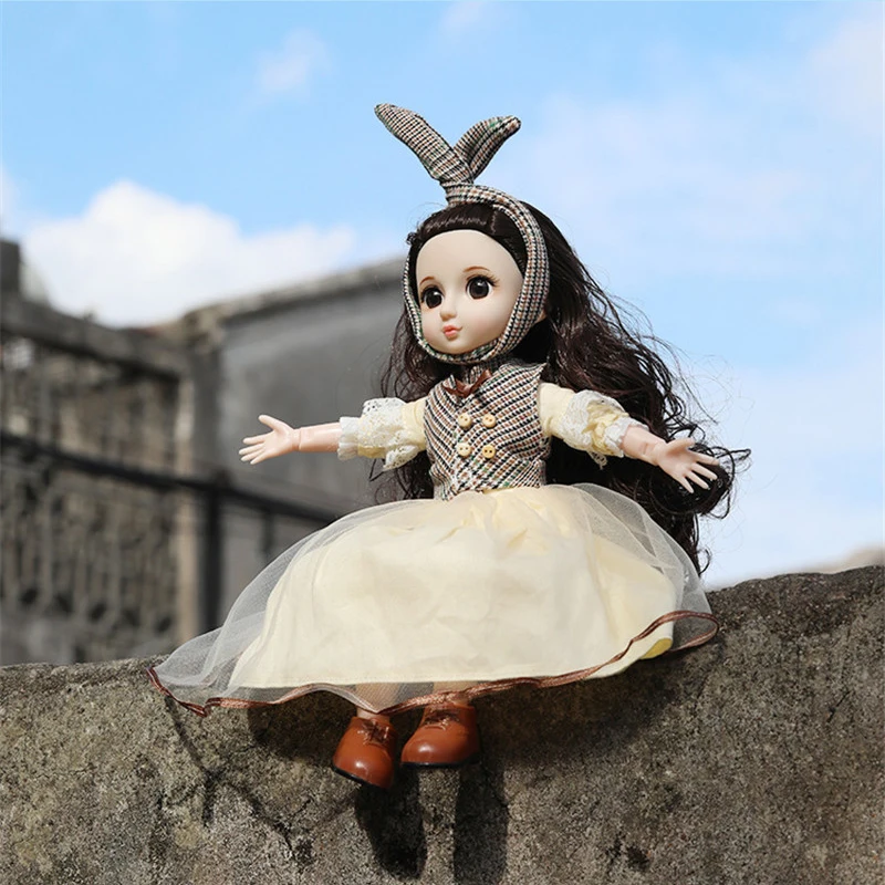 30 см подвижные Симпатичные реалистичный составной корпус 1/6 куклы с одеждой мини