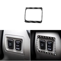carbon fiber trc switch cover trim sticker trc button frame stickers fit for lexus is250 300 350c 2006 2012 car accessories