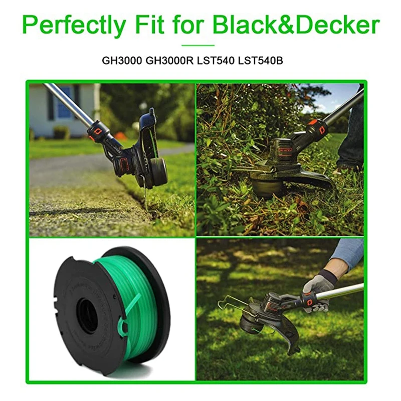 

6 Pcs Weed Eater Replacement Spools for Black and GH3000 GH3000R LST540 LST540B String Trimmer Spool SF-080