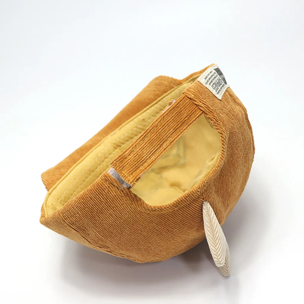 ARLONEET New Letter Baby Baseball Caps Corduroy Color Matching Cartoon Dinosaur Cap Boy Girls Adjustable Hats | Детская одежда и