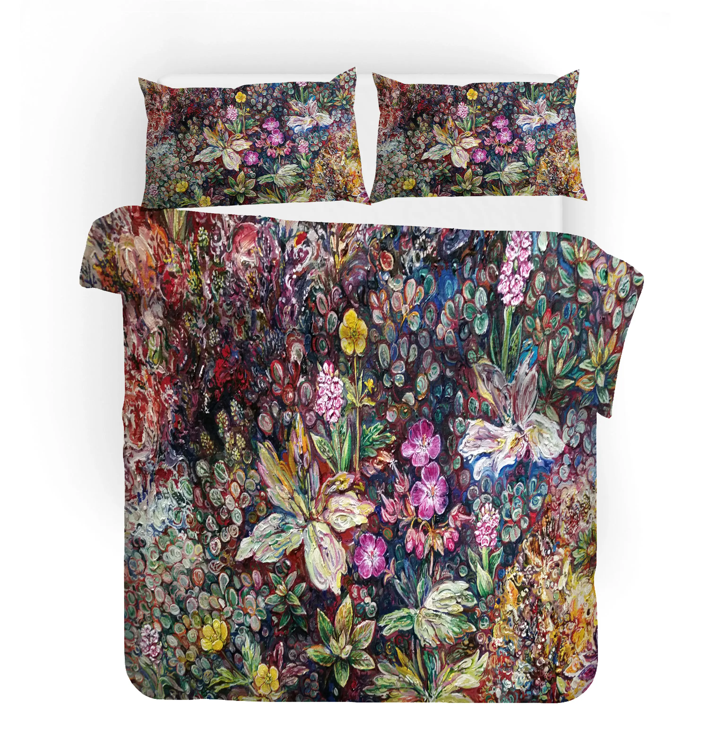 

Flower Duvet Cover Set Women Bedding Sets 2/3 Pcs King Queen Sizes Print Comforter Sets Bed Linen Sets Mother's Gifts