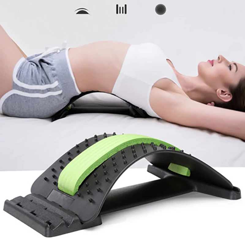 Многоуровневое устройство для растяжения спины массажер поясничная поддержка
