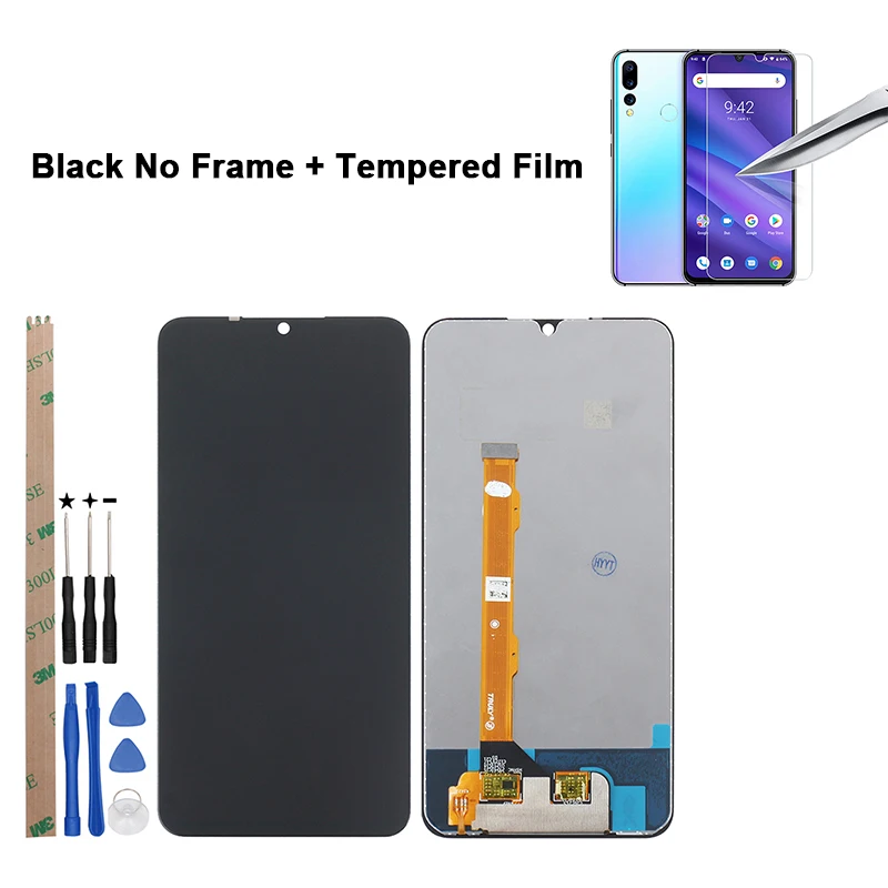 No Frame with Film Ocolor для UMI Umidigi A5 Pro ЖК-дисплей и сенсорный экран в сборе для Umidigi A5 Pro экран+ Инструменты+ клей с рамкой пленка - Цвет: No Frame with Film