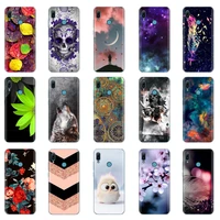 case for huawei y6 2019 case tpu back cover soft phone case for huawei y6 pro 2019 prime pattern flower girl phone back cover