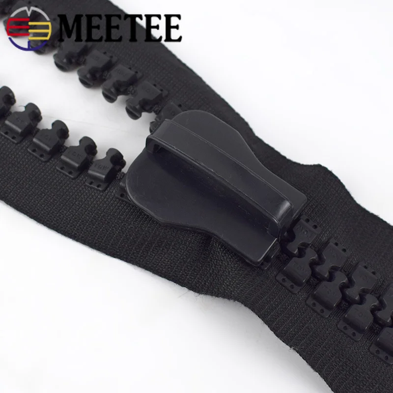 Meetee 1meter 30# Resin Zipper with Slider Extra Wide Outdoor Tent Bag Clothing Sew DIY Handmade Decoration Accessories AP654 | Дом и сад