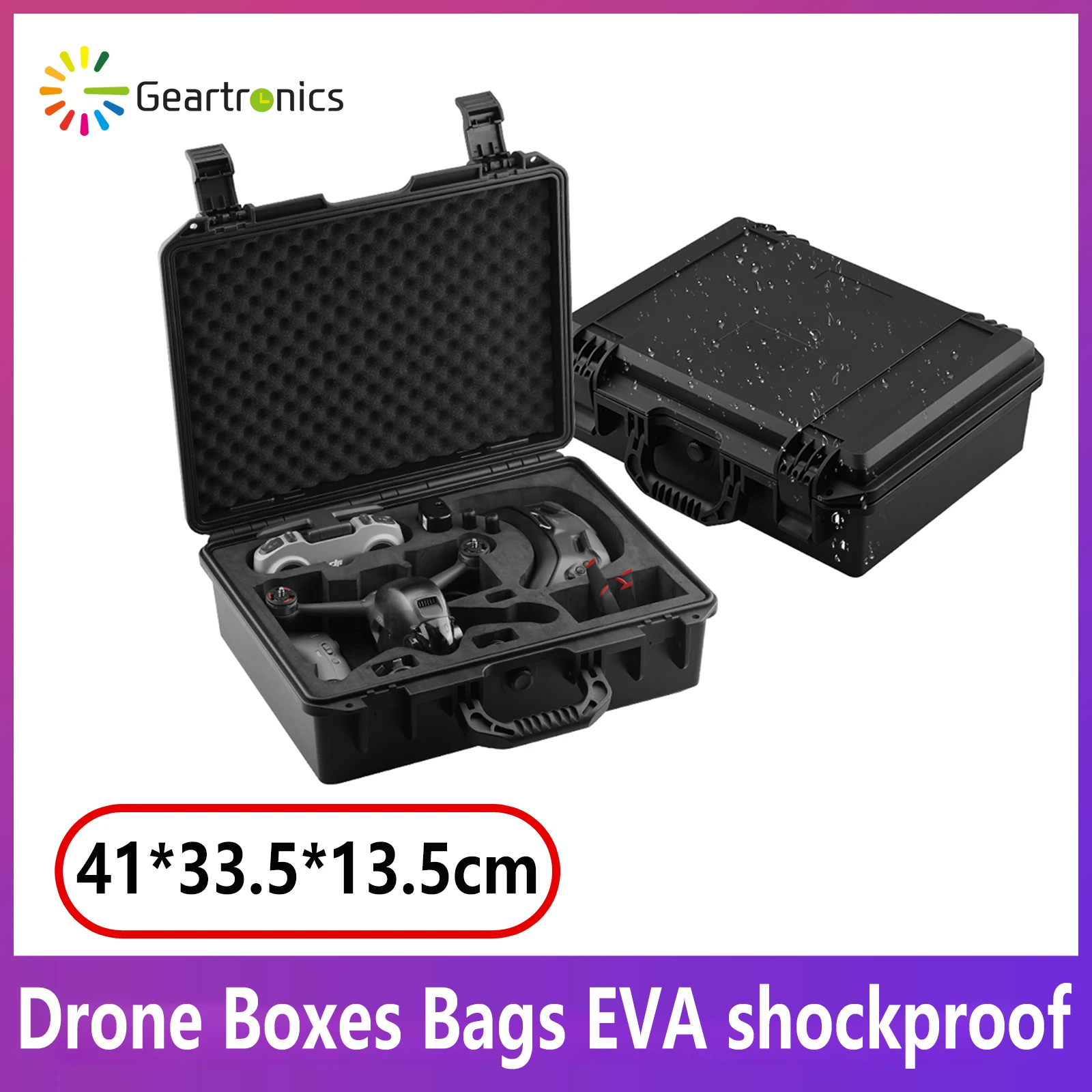 

Водонепроницаемый защитный чехол, сумка для переноски, Взрывозащищенная сумка для DJI FPV Hardshell, ручная сумка для хранения, коробки для дрона