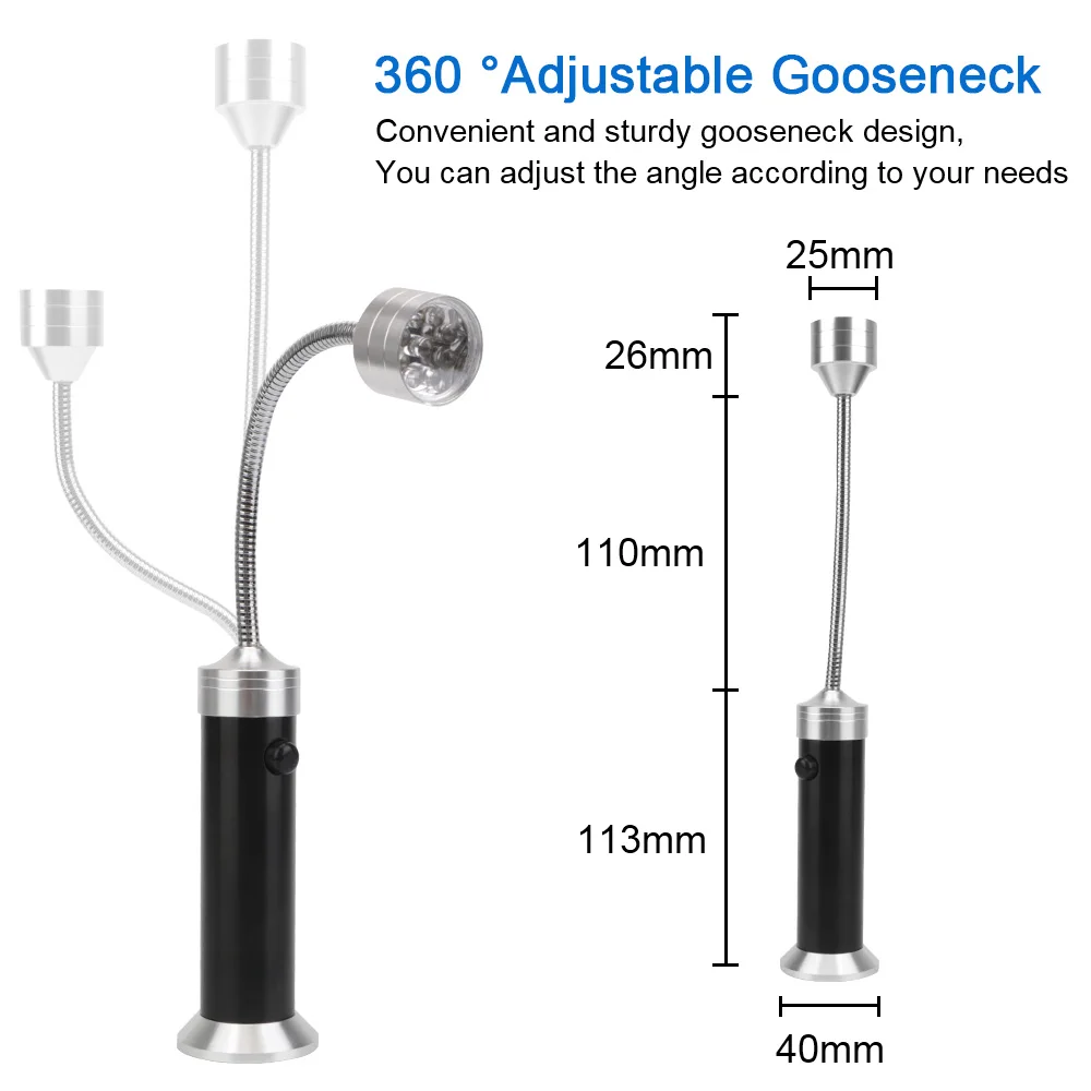 Суперъяркий регулируемый светильник на 360 ° для барбекю гриля уличное освещение