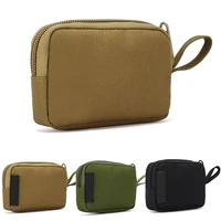 tactical mini wallet card bag small pocket key pouch money bag men waterproof portable edc pouch hunting outdoor waist bag nylon