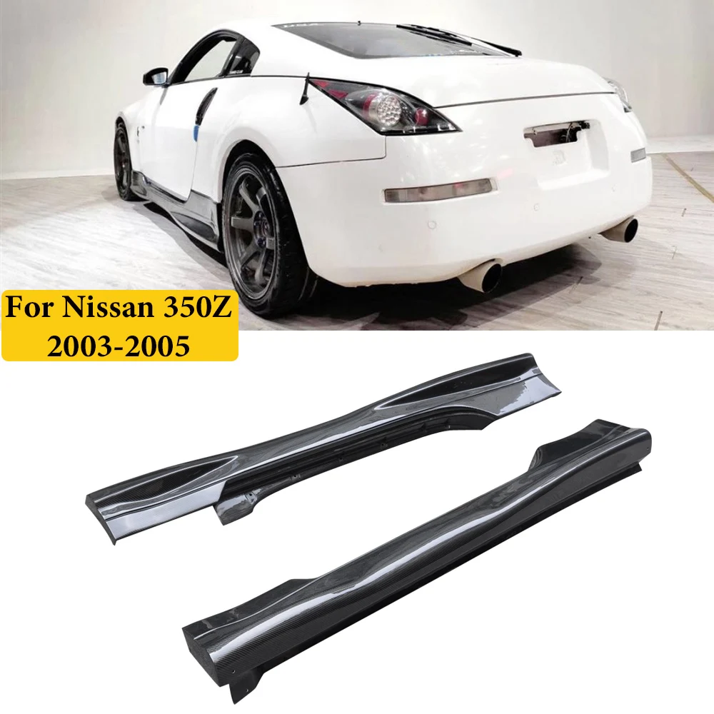 

For Nissan 350Z 2003-2005 Carbon Fiber N Type Side Skirts Extension Lip Auto Tuning