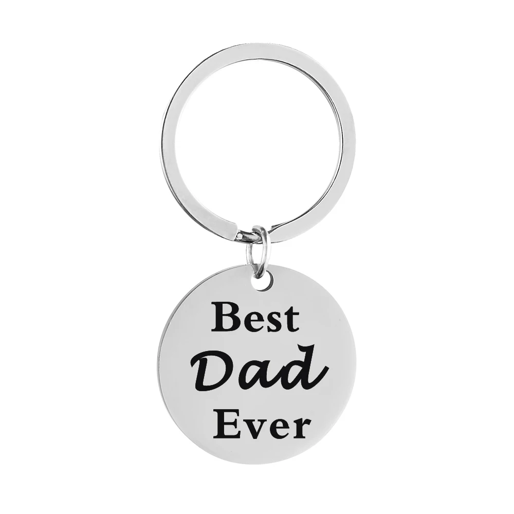 Круглый брелок из нержавеющей стали в европейском и американском стиле любовь