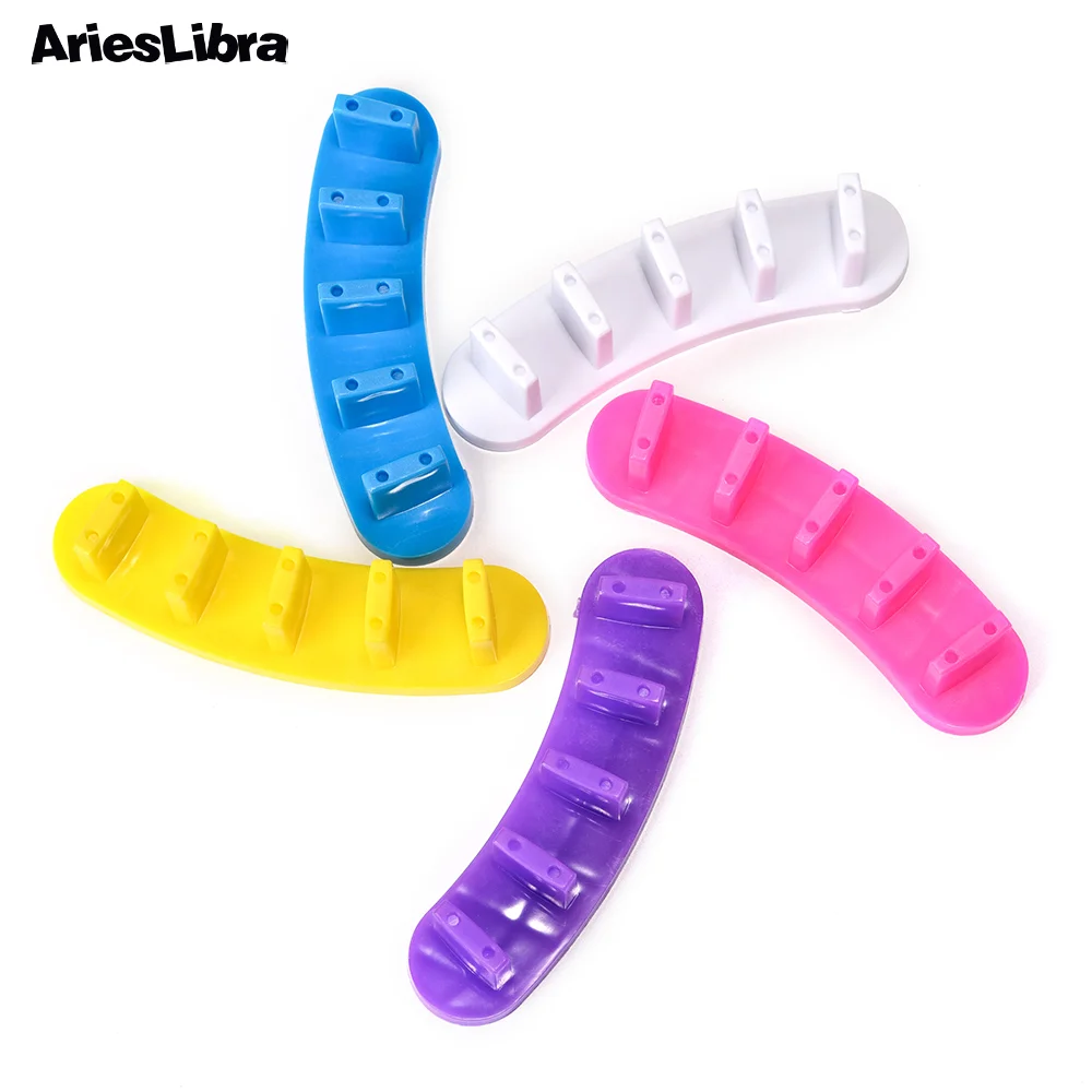 AriesLibra пряди с креплением на кератиновых пластинах стенд Дисплей Nail Art ложные