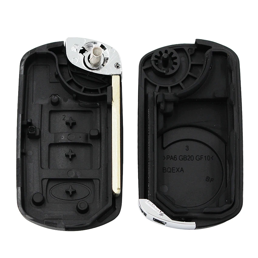 Откидная оболочка ключа дистанционного управления чехол с тремя кнопками
