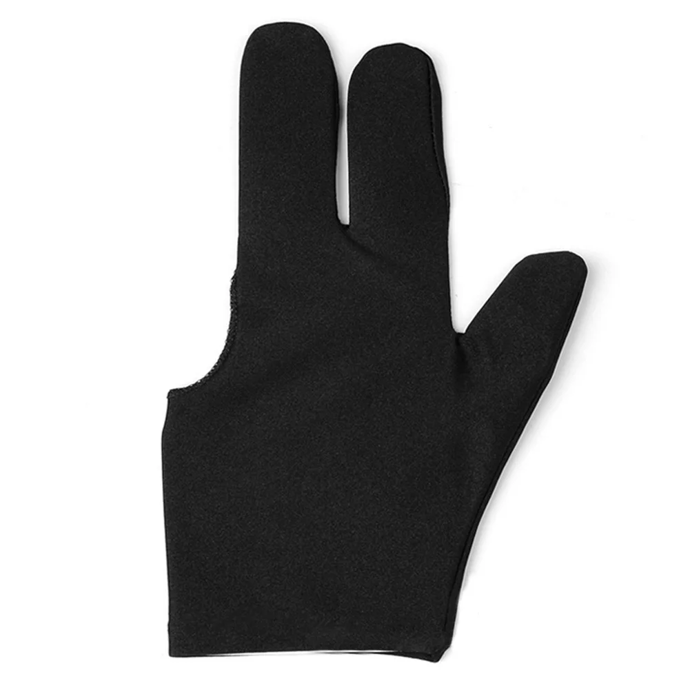 

Three Finger Cue Protective Left Hand Sweat Absorption Billard Gloves Pool Sport Practical Bridge Snooker Accessory Unisex