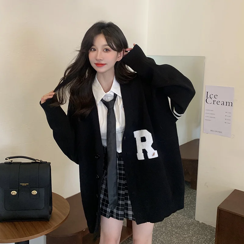 Женское осенне-зимнее пальто с вышивкой простой и Универсальный Бейсбол |