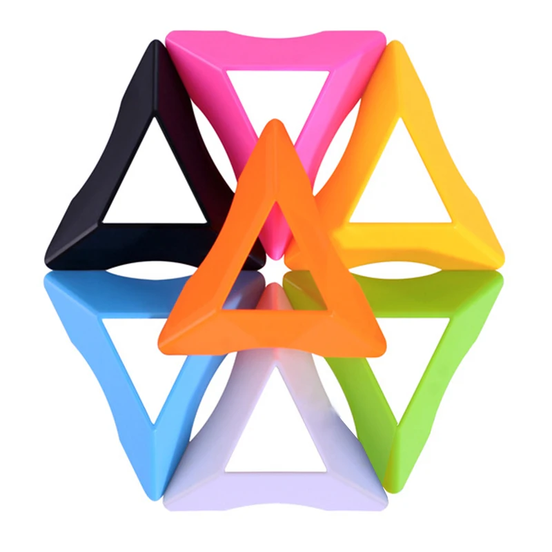5 pcs cube holder QiYi DNA самолет вогнутый 3x3x3 волшебный куб Cubo Magico платье рельефная игрушка Развивающие игрушки для детей 6 лет рождественские подарки - Цвет: 5 pcs cube holder