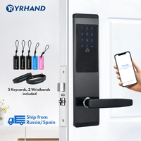 ttlock app security electronic door lock wifi smart touch screen lockdigital code keypad deadbolt for home hotel apartment