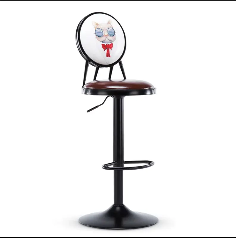 Барный стул в европейском ретро стиле простой креативный модный барный с высокой