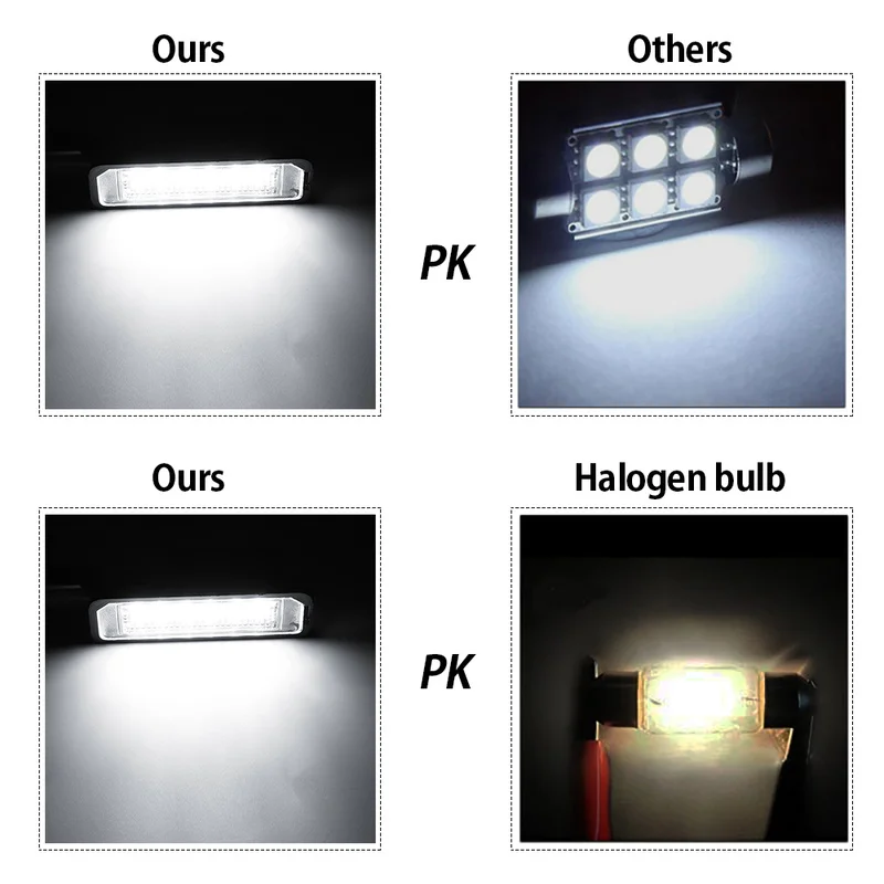 Светодиодный свет номерного знака автомобиля белый 6000K аксессуары для украшение