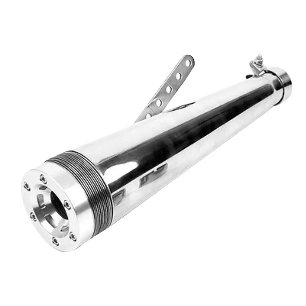 

Выхлопная труба глушителя мотоцикла, Диаметр 430 мм, 45 мм, нержавеющая сталь, серебристая