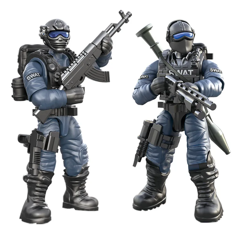2020 Новый конструктор Call of Military Duty 1:35 SWAT Soliders фигурки армейские оружия пистолеты