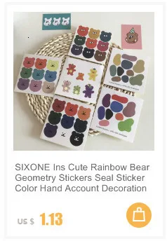 SIXONE 1 шт Ins креативные милые мини-наклейки выражение улыбающегося лица пакет телефон стикер s руководство Материал декоративная наклейка