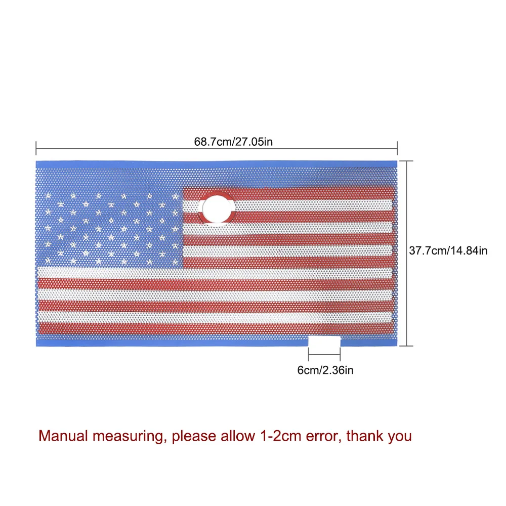 Автомобильный Стайлинг американский флаг передняя решетка сетчатая вставка для