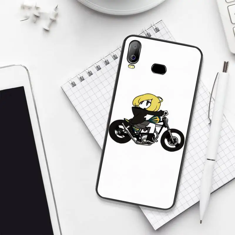 HPCHCJHM мультфильм Локомотив Девушка ТПУ черный чехол для телефона Корпус Samsung A10 A20