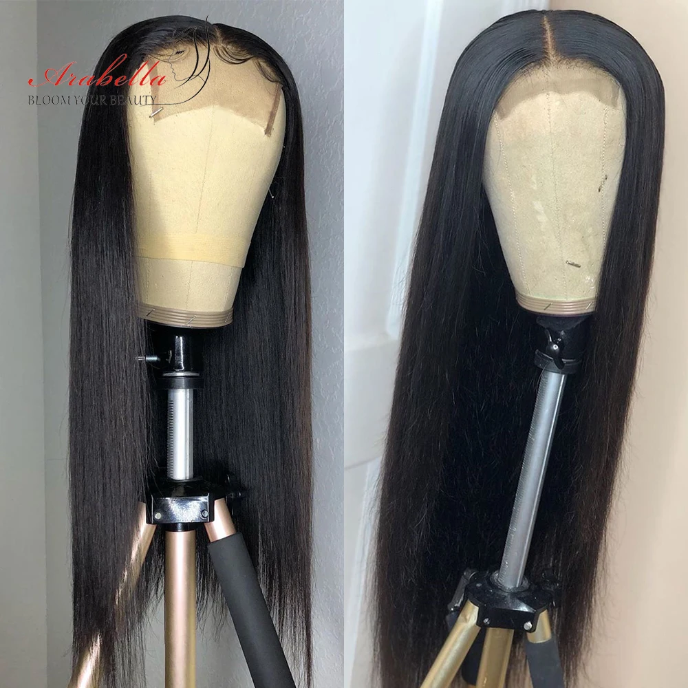 

5x5 Straight Lace Closure Wig 100% Brazilian Human Hair Wigs With Baby Hair Arabella Pre Plucked Lace Front Human Hair Wigs