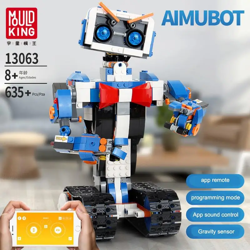 

DIY Mould King Programming Robot Children's Fun Puzzle To Build Remote Control Building Blocks Gifts for Boys Toys for Children