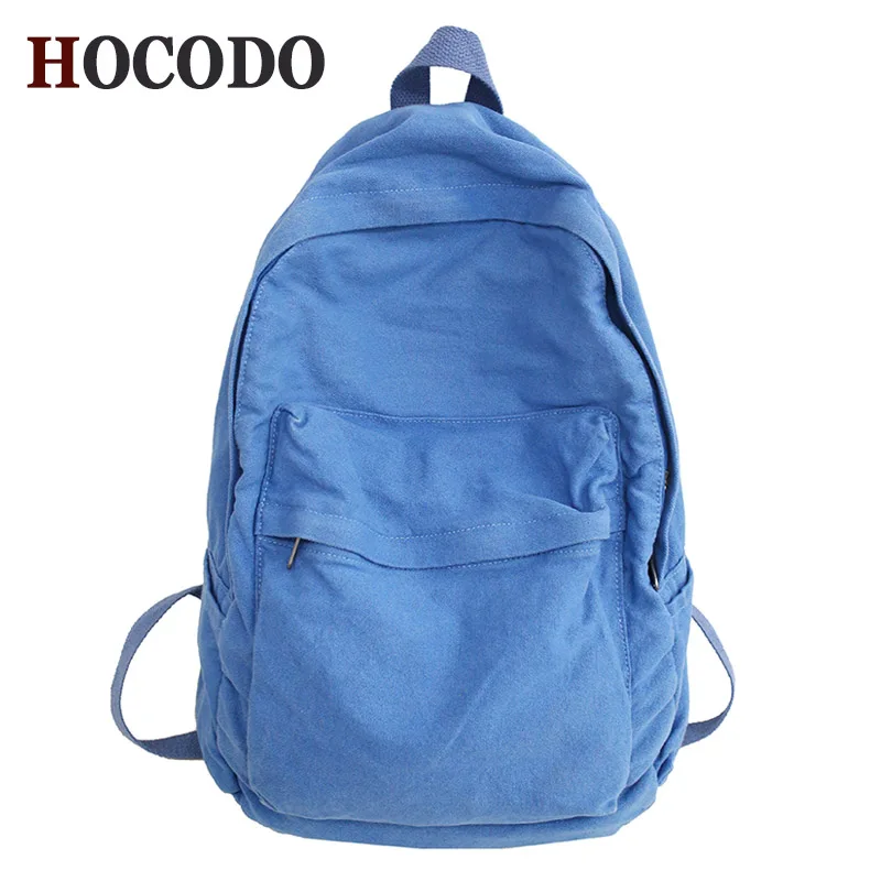 

HOCODO Canvas Backpacks Female Casual New Fashion Wild Quality Soft Travel Women Backpack College Student Ladies Cute Backpacks