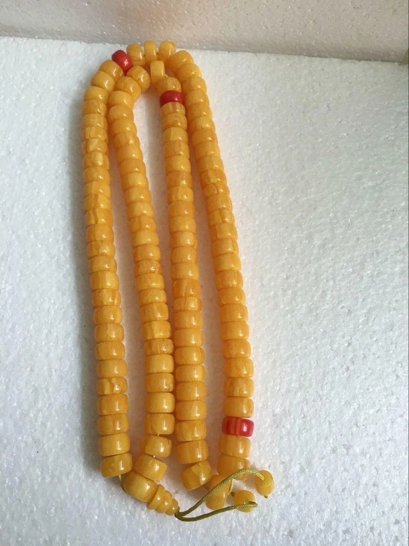 

Hot Selling Natural Tibet Tibetan Beeswax Buddhist Buddha Prayer Bead Necklace for Women Men Fashion Accessories