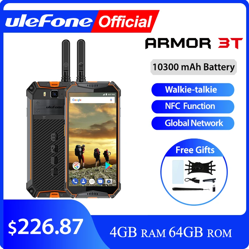 Ulefone power 3T IP68 Водонепроницаемый мобильный телефон Android 8 1 5 7 &quotFHD + helio P23 Octa Core 4 Гб 64