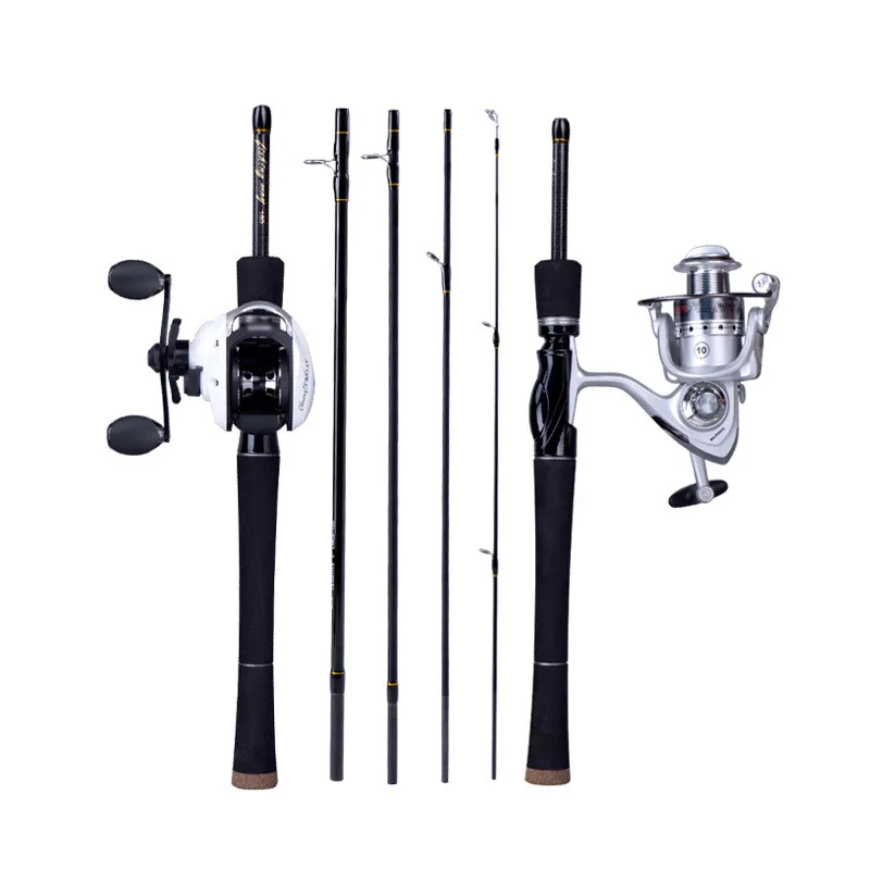 

Portable Spinning Casting Fishing Rod ML Action 1.8/2.1/2.4m Super Short Carbon Fishing Rods Fishing Gear Travel rod Pole