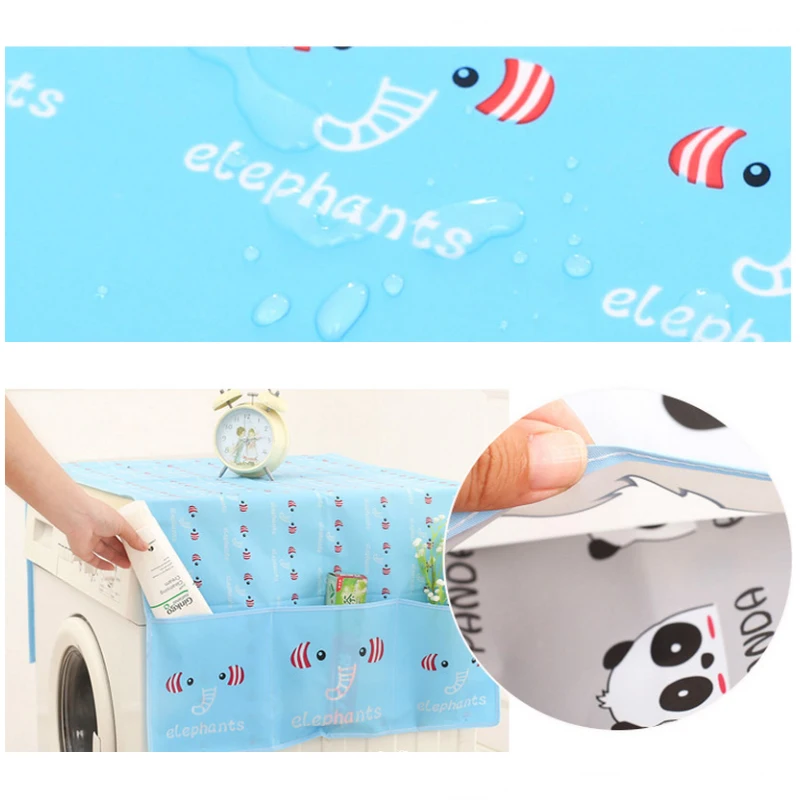 High Quality PEVA Washing Machine Cover Dust Proof Coat Water Refrigerator Housing Accessories | Дом и сад