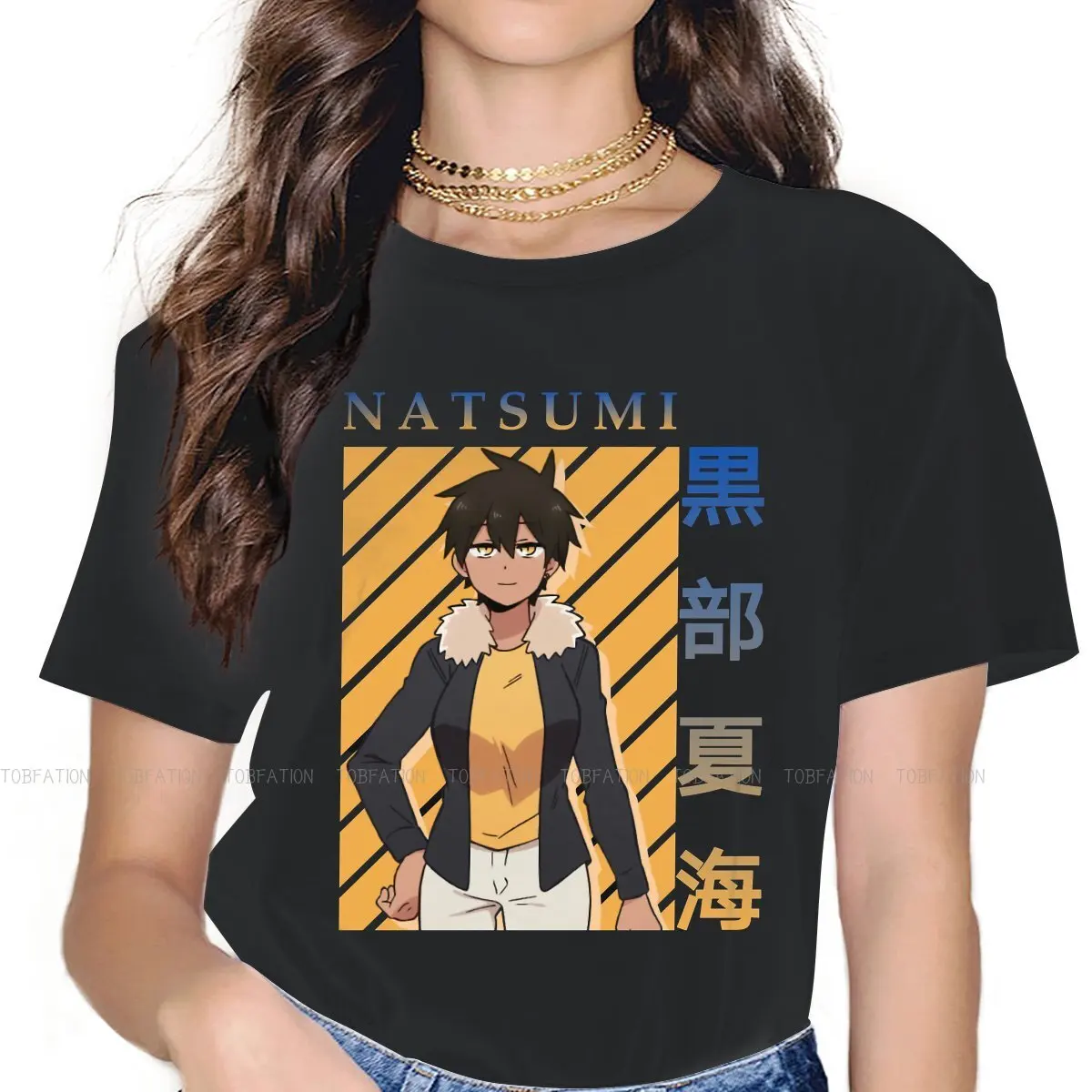 Мой сенпай раздражает оригинальные футболки Kurobe Natsumi милая Оригинальная