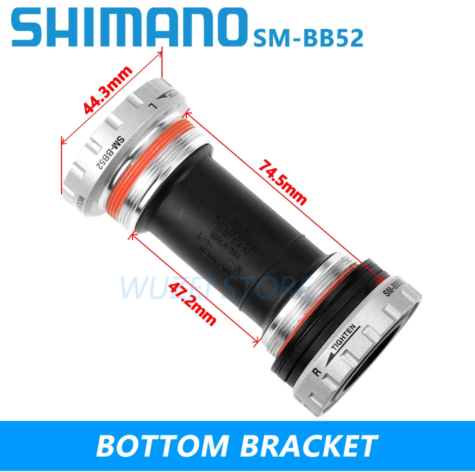 Горный велосипед Shimano Deore tretlager 68*73 мм для горного велосипеда с резьбой по дереву