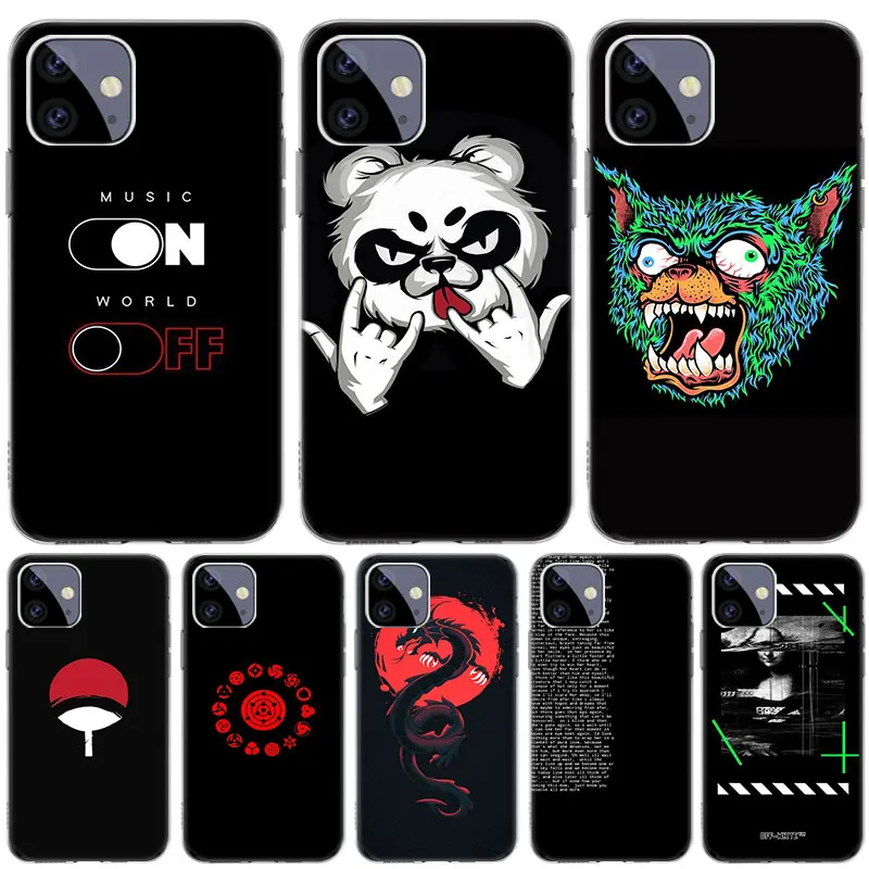 

Black Wallpaper Case for Apple iPhone 13 12 11 Pro SE 2020 X XR XS Max 7 8 6 6S Plus 5 5S Silicone Phone Cover Coque