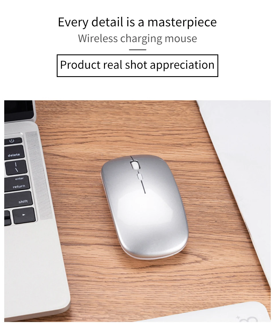 Antscope, новинка, Bluetooth, двойной режим, зарядка, мышь, 5,0, бесшумная, для ноутбука, игры, 2,4g, беспроводная мышь для ноутбука, настольного компьютера, Mause