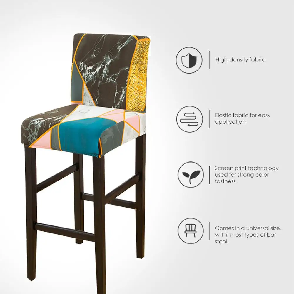 Чехол для стула барного чехол кресла Эластичные Цветочные покрытия коротких
