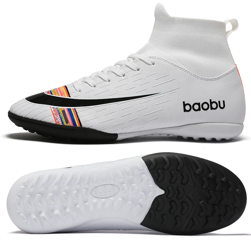 2019 Turf Indoor Men Women Soccer Shoes Kids Futsal Cleats Hard Court Training TF Football Boots Sport Sneakers Size 35-45 | Спорт и