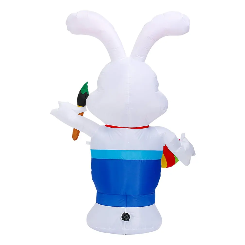 

1.8m Easter Inflatables Bunny Rabbit Outdoor Indoor Easter Holiday Decorations Yard Lawn Inflatables Decor With LED Lights